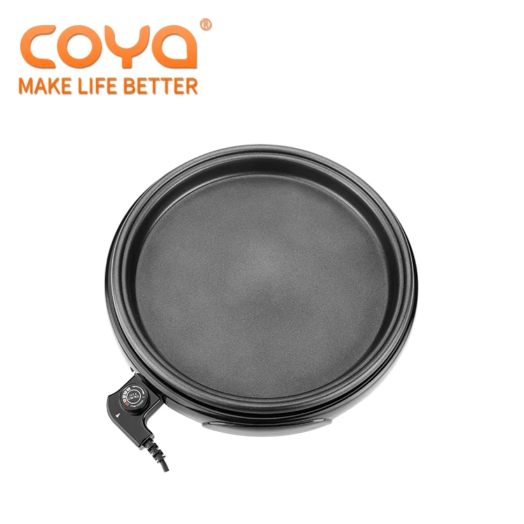 Factory wholesale multifunctional non stick electric frying pan aluminum electric frying pan pizza pan with glass cover