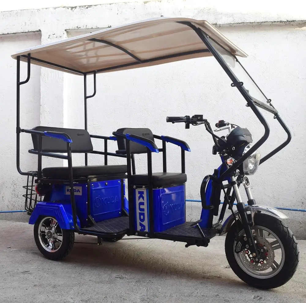 
fat tire electric passenger tricycles for adults with roof 