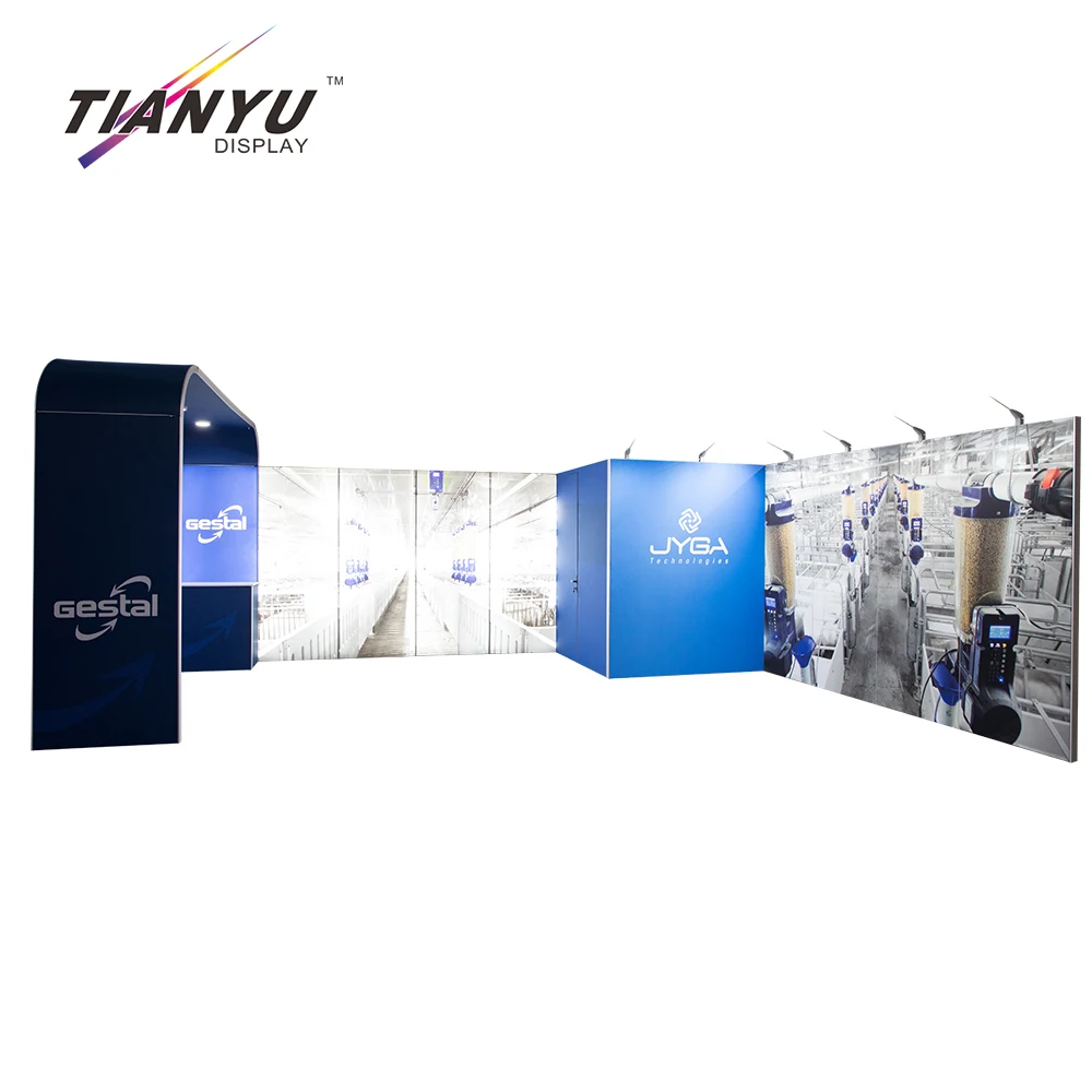 Custom M-series System Easy Assemble Aluminum Light Box Backlit Trade Show Exhibit Booth Partition Walls Exhibition Booth
