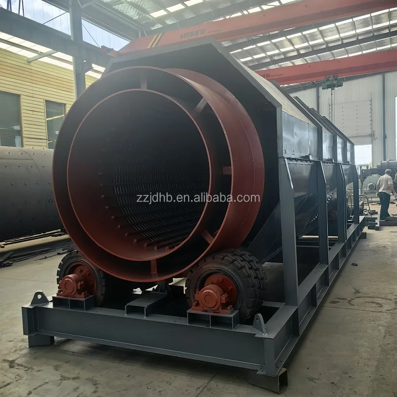 Мобильный компост Trommel Screensoil Screenindustrial гравий и песок роторный экран