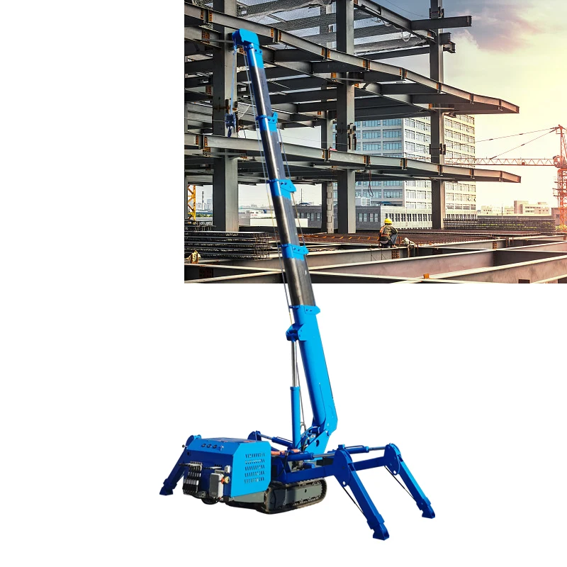 Mini-Spinne Raupenkran Aufzug Hebevorhang Glaswand Aufzug 8T Kleiner Spider-Kran
