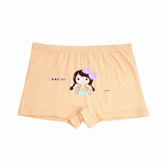 
Ready To Ship 4-12 Years Lovely Cartoon Printing Organic Cotton Kids Underwear for Girls 