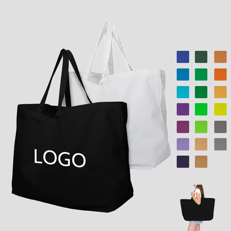 2024 Casual All Match Cotton Large Capacity Sports Fitness Travel Environmental Protection Canvas Tote Bag