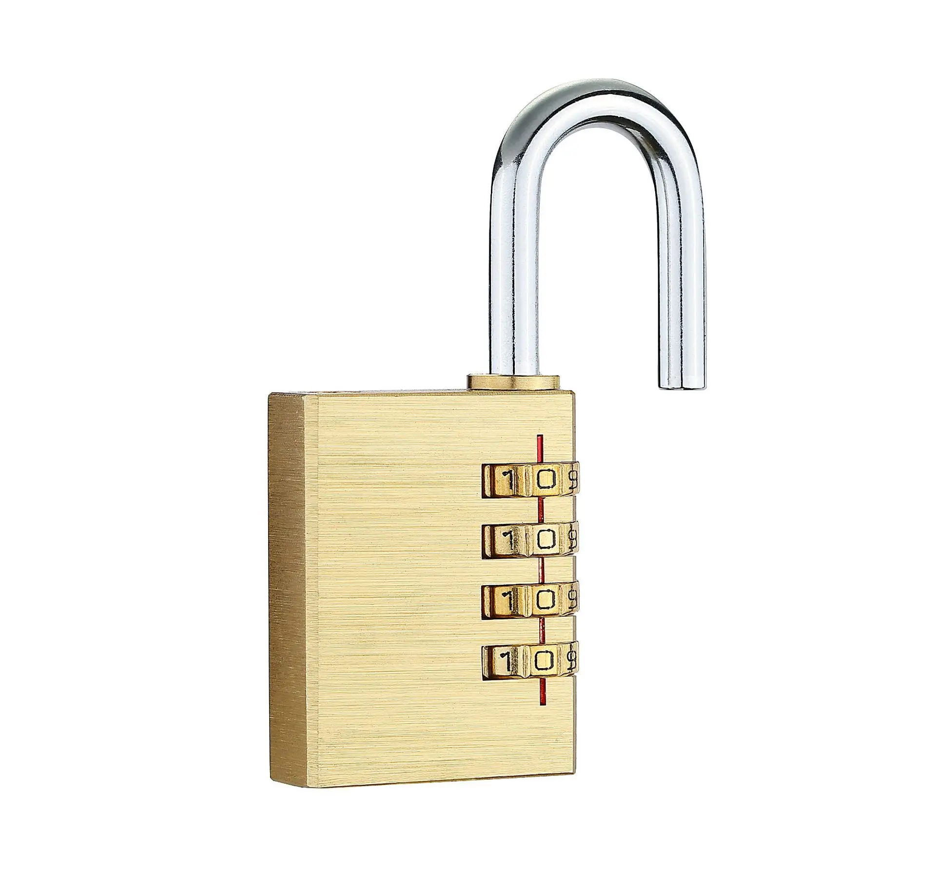 28mm 4 digits Ultra safe combination lock brass padlock Safety Padlock