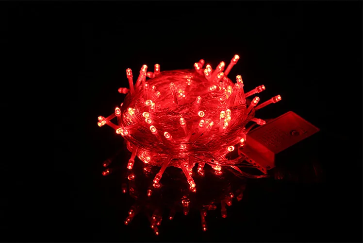 
Christmas party outdoor rice Diwali led PVC string light 100m battery powered home decor 