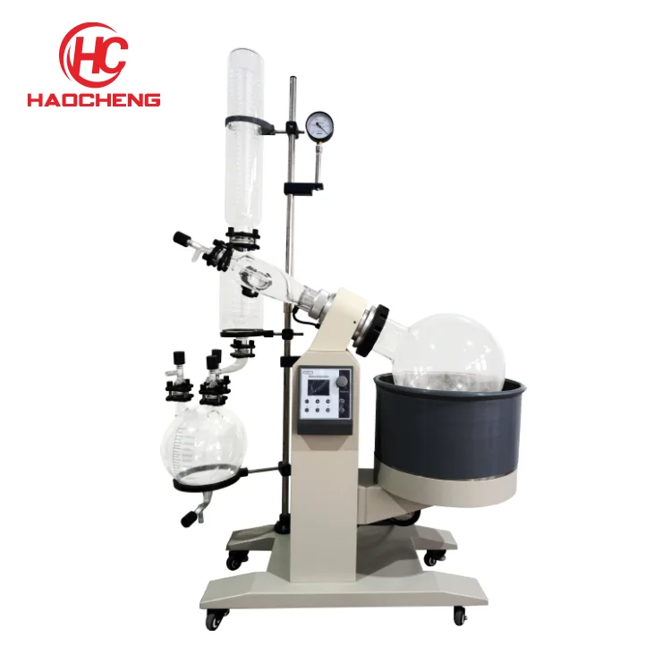 10Liter motor lifting industrial turnkey pilot scale rotary evaporator