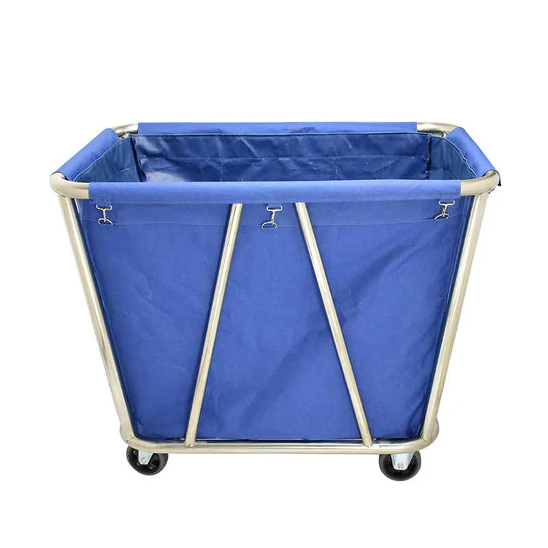 Heavy Duty Hotel Laundry Housekeeping Cart Trolley For Room Cleaning