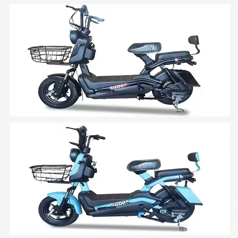 Wholesale Ebike City Electric Bike 48v350w 14inch Vintage Motorcycle With Pedal Electrica For Adult Women