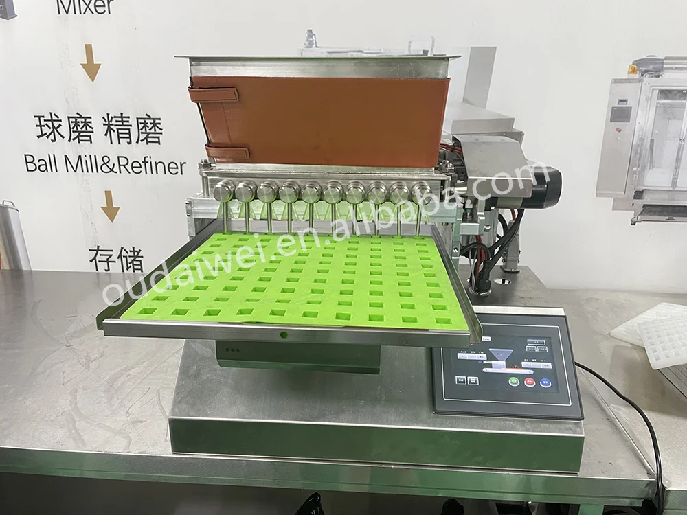 LOM Automatic Mini Gummy Bear Candy Making Machine Small Stuffed Chocolate bar Pectin Machine