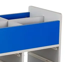 School Furniture Kindergarten Furniture Large Storage Movable Trolley For Kids