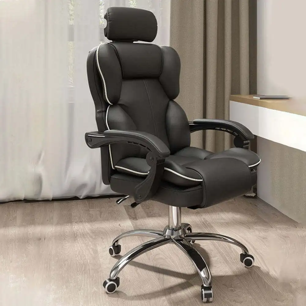High Quality Comfortable Adjustable Swivel Lift Chairs Ergonomic Boss Leather Office Chairs