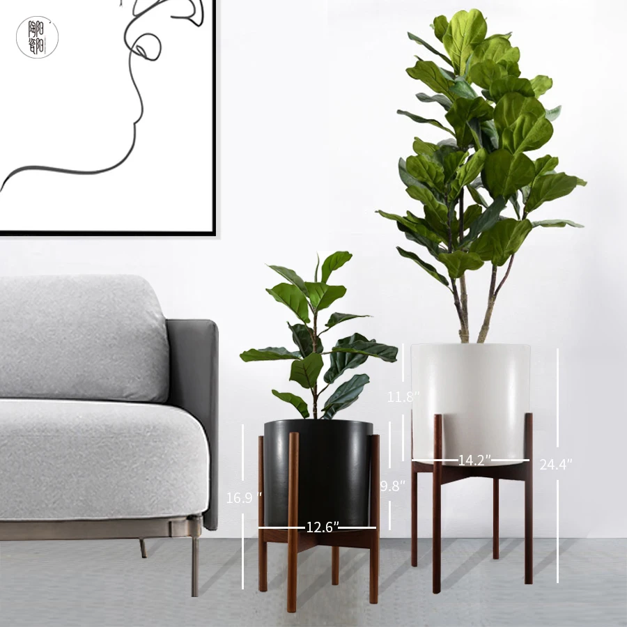 Современный сад натуральные семена цветочные горшки скандинавский домашний декор большая комнатная керамическая