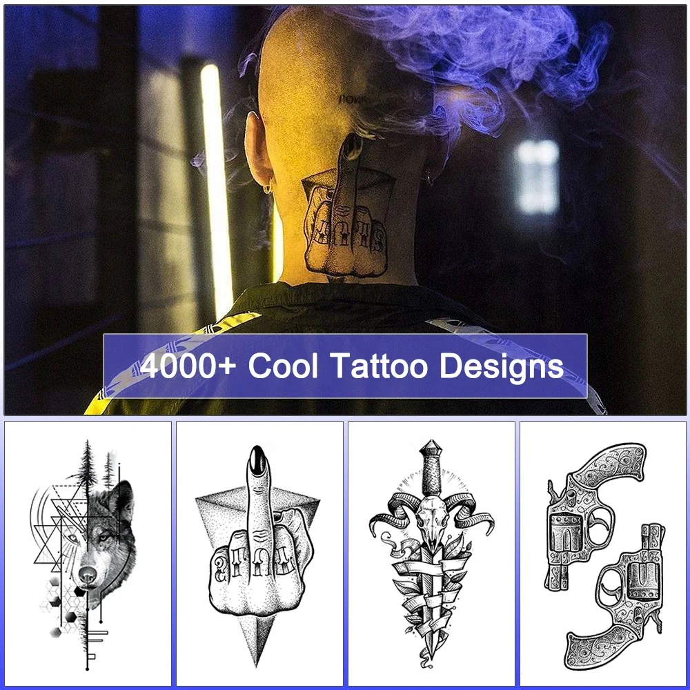Hot Sale 10000+ Cool Sexy Designs Non-toxic Body Water Transfer Printing Men Body Art Fake Temporary Tatoo Sticker