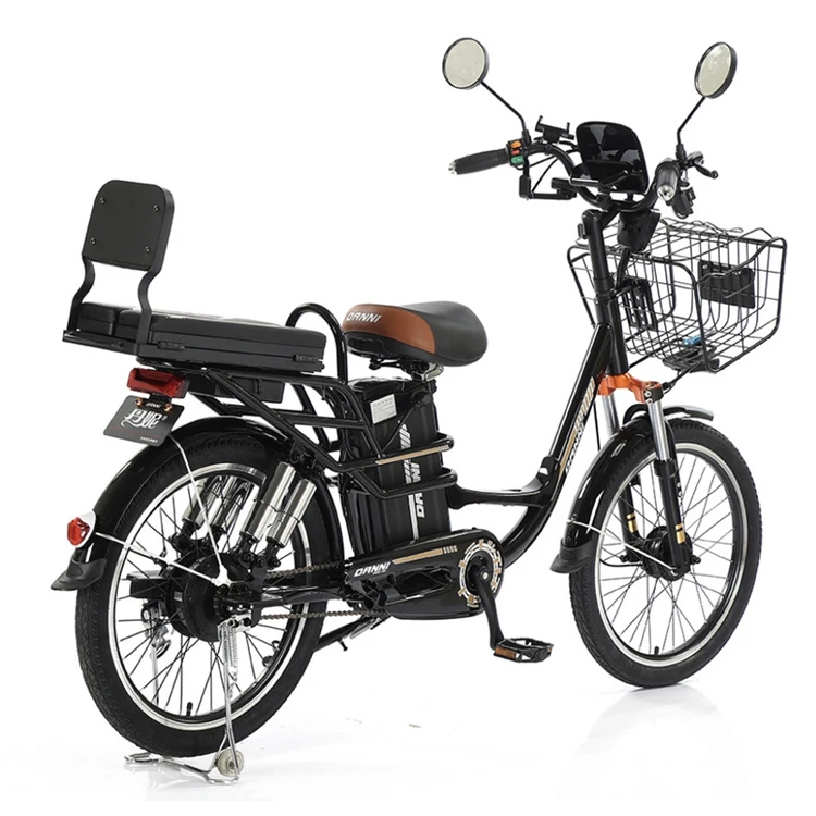 Wholesale of electric bike with baskets in Chinese factories electric bike adult/electric cargo bike high-quality double person