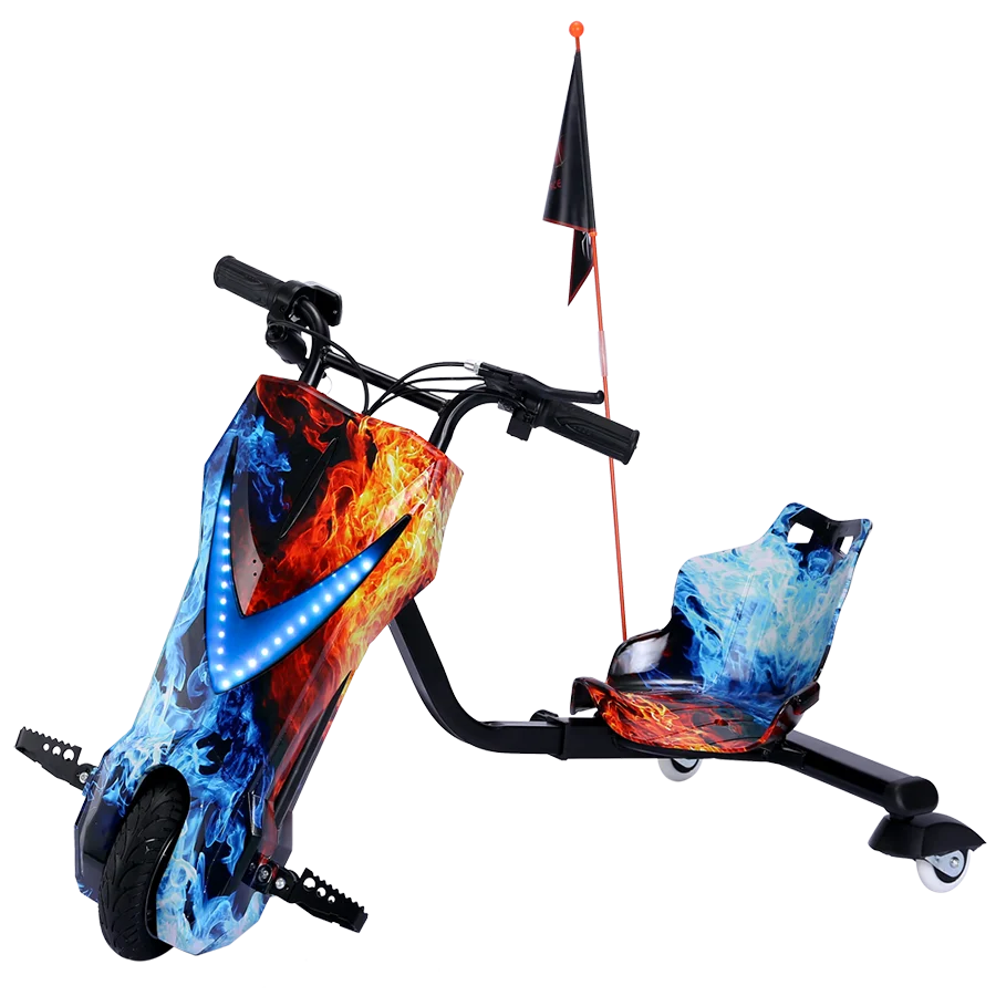 3 wheel Kids Scooter Drift Kart Aluminum Alloy Drift Trike Electric Scooters