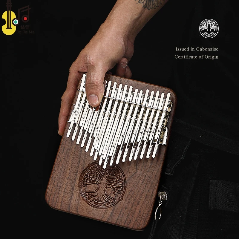 Percussion musical instrument 34keys Black walnut finger xylophone for kids Kalimba thumb piano marimba for kids adult beginner