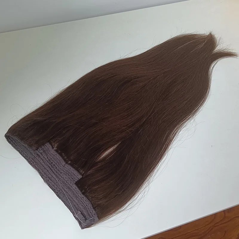 Factory Wholesale Price Flap on Hair Extensions with Plastic Line One Piece Clip in Hair Extensions