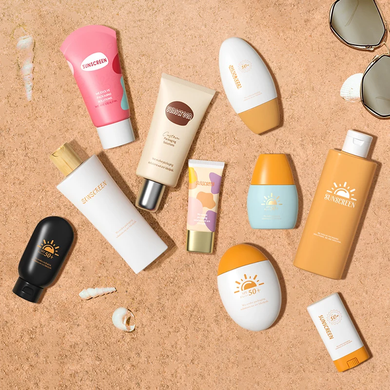 Custom plastic cosmetics squeeze tube sunscreen tube 30ml 50ml 70ml 80ml 100ml 150ml 200ml face cream tube plastic