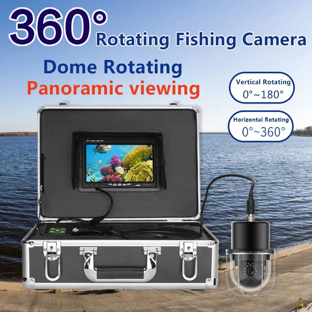 Gorgons 7 Inch 20m Underwater Fishing Video Camera Fish Finder Waterproof with 20 LED lights
