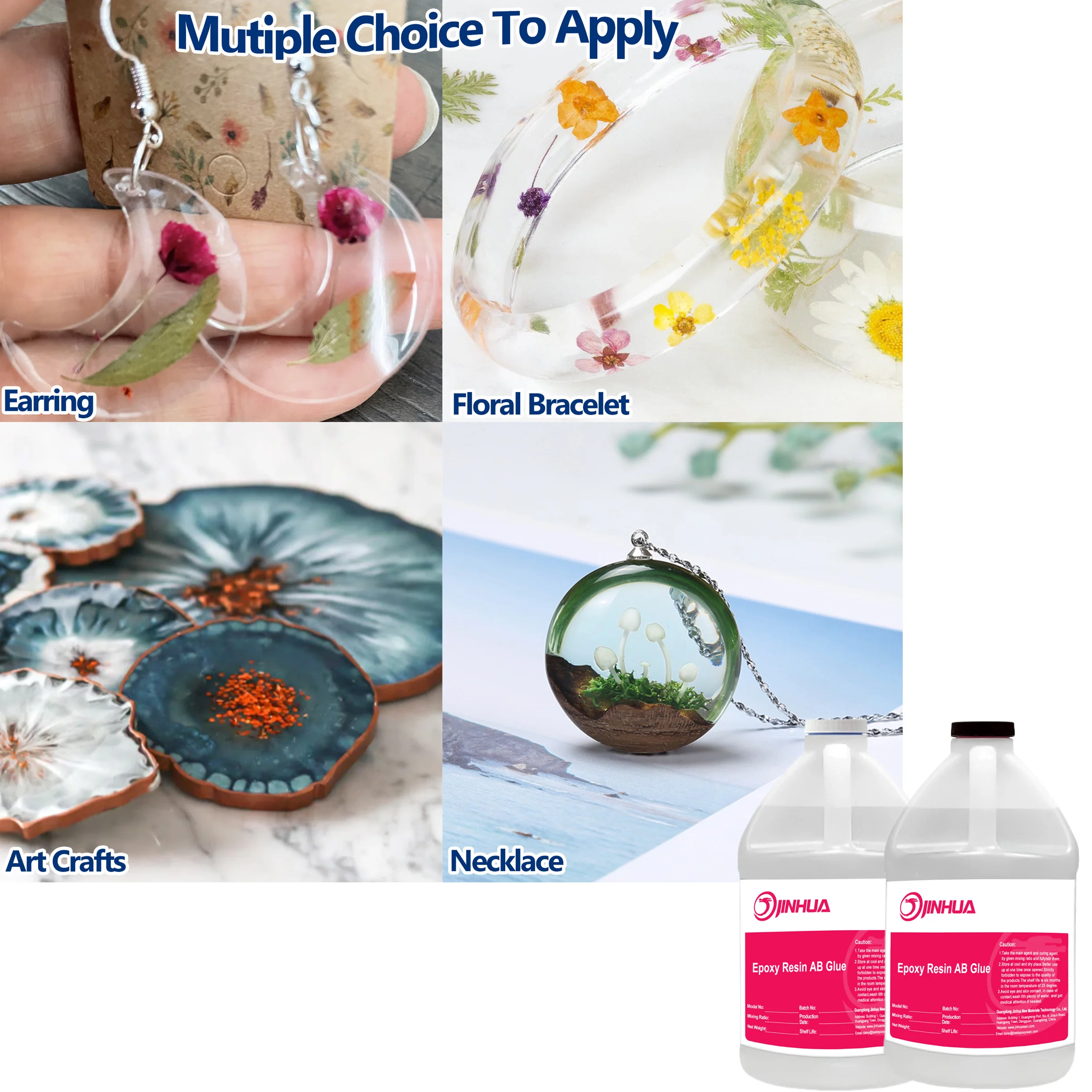 Fast Curing Crystal Clear Epoxy Resin Starter Art Kits For Epoxy Crafts Trays Earrings Jewelry Making Liquid Resin Set Suppliers