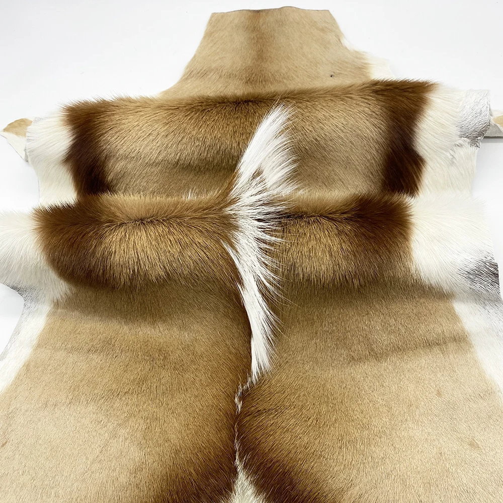 Custom-made real antelope skin fur pelt leather hide long hair goat skin