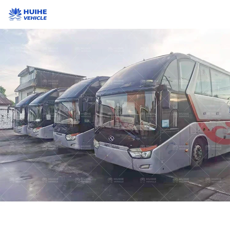  Подержанный короткий школьный автобус Kinglong для saleZK6129 49 сидений