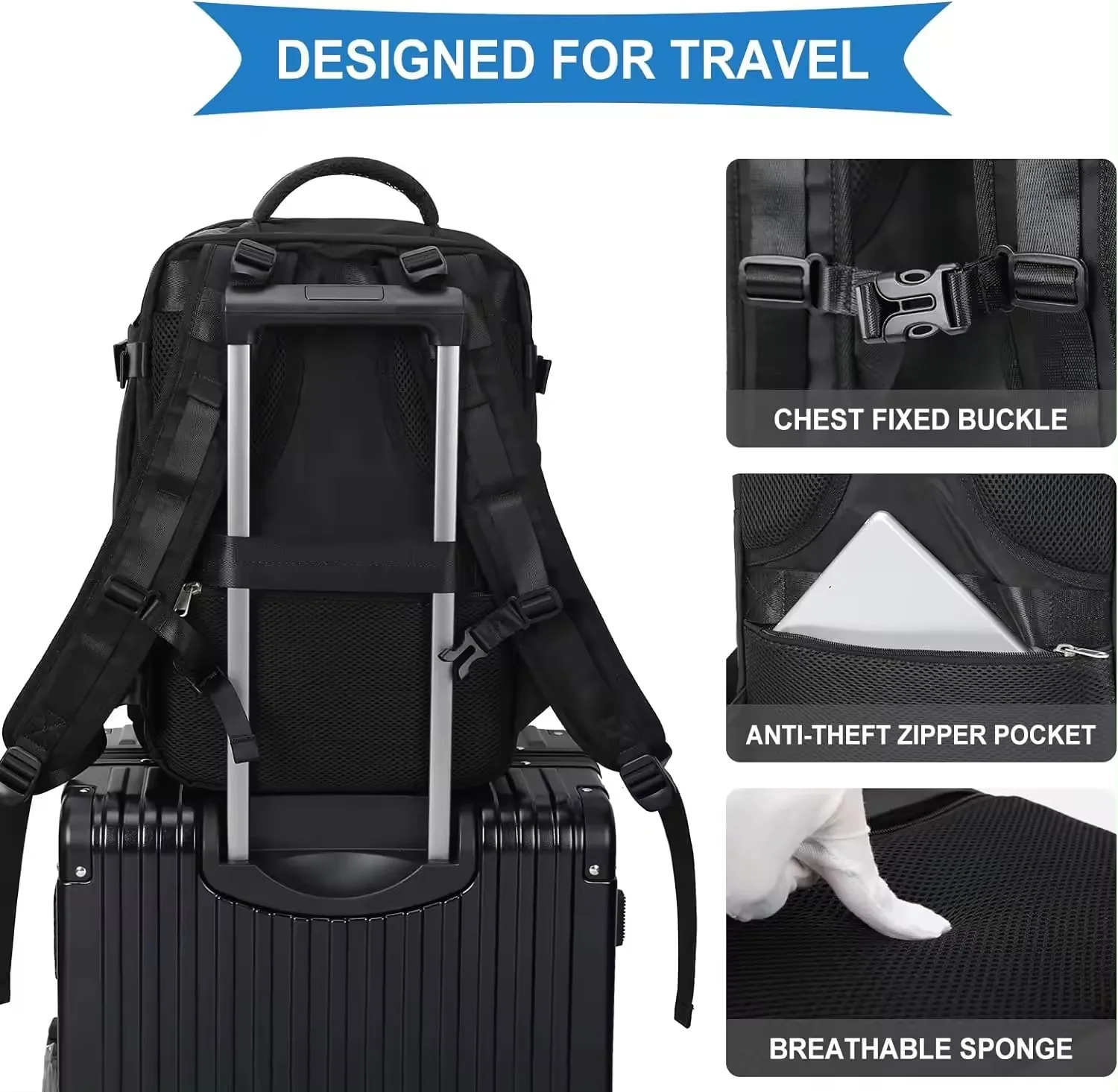 DAYGOS  Custom Logo Traveling Backpack Large Backpack 17 Inch Waterproof Bagpack Multifunctional Laptop Backpack Bag