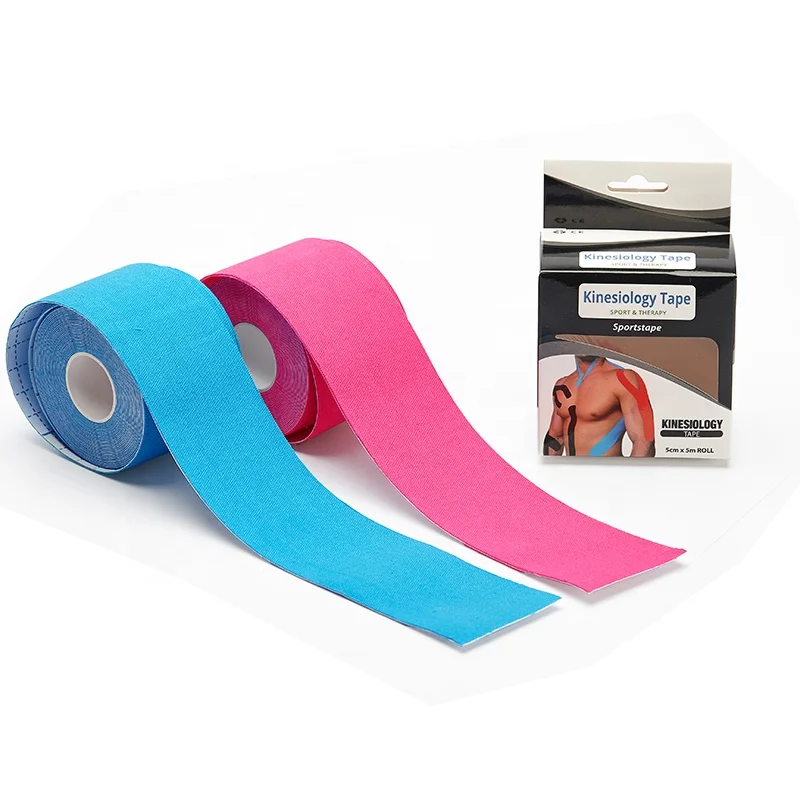 China Supplier Private Label 4 Inch Physio Therapeutic Sports Safety Cotton Elastic Kinesiology Medical Tape for Back Pain
