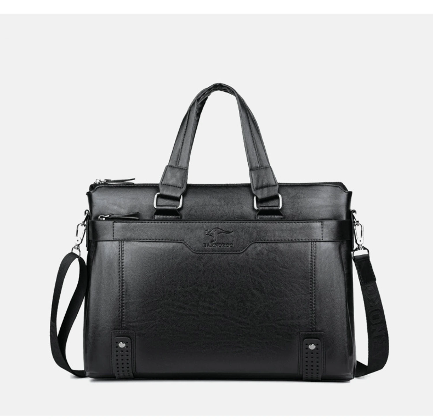 Waterproof Fashion Messenger Bag Soft Pu Shoulder Bag Portable Business Bag Male Factory Direct Supply