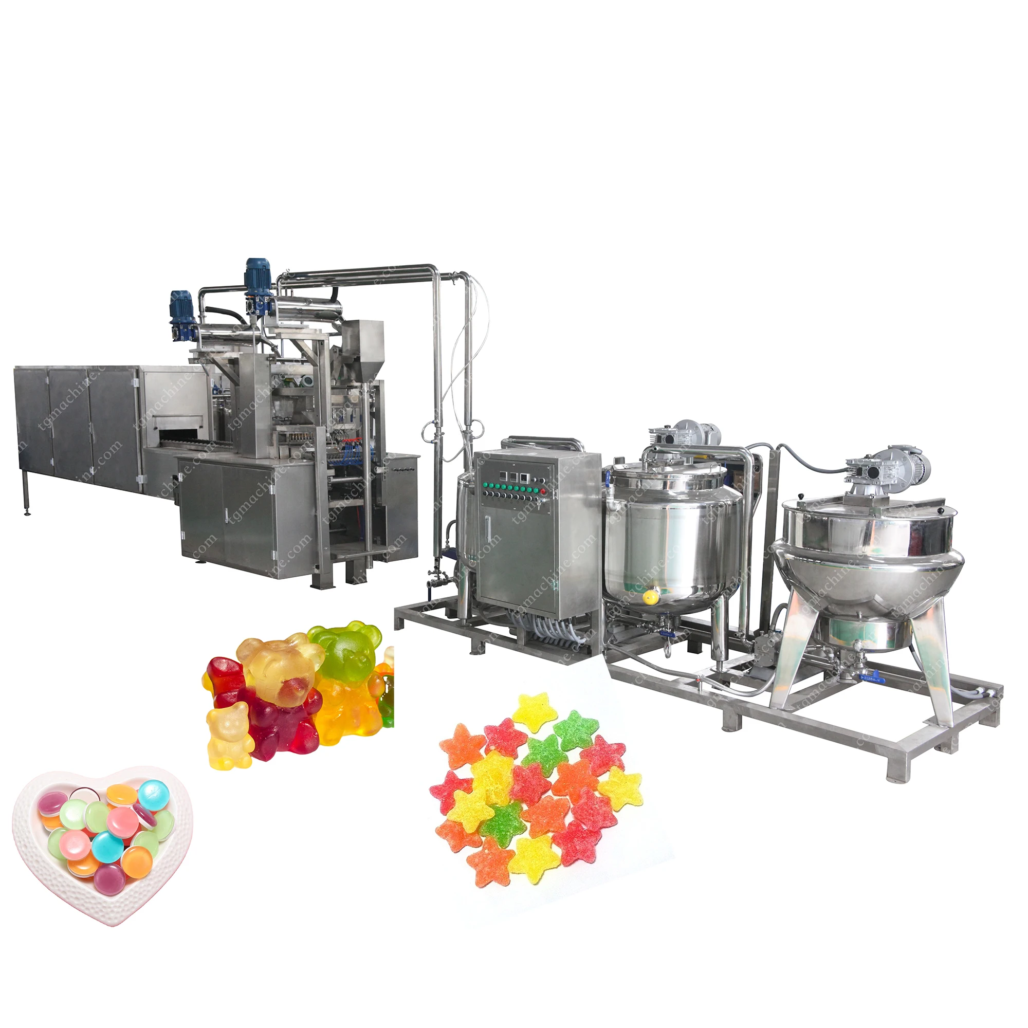Pharmaceutical standard machinery Mineral soft candy production line low sugar pectin candy manufacturing machine