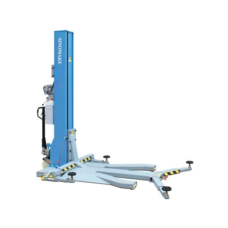 SM-MS25 220V Capacity 2500kg mobile single post lift hydraulic car lift with CE