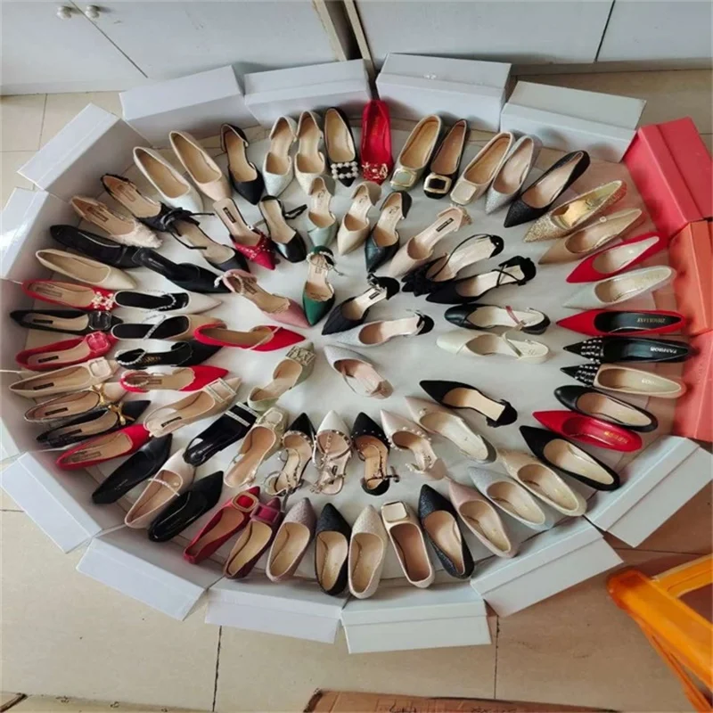 WD11112  woman high heels made in China stock shoes high quality 2021 fashion