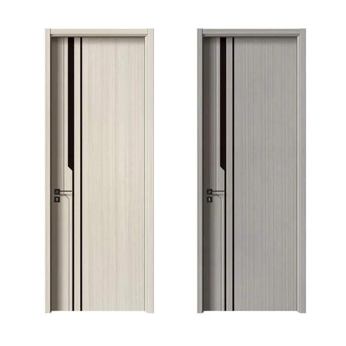 High quality solid core door mdf melamine finish interior door cheap wood door