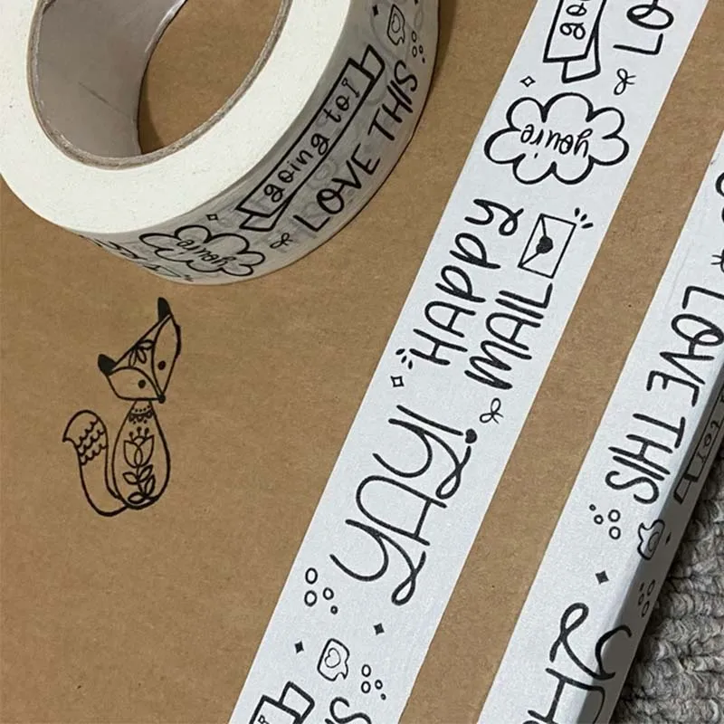 Custom Printed OPP Packaging Adhesive Cello Jumbo Roll Shipping Custom Logo Printed Clear Fragile Plastic Bopp Packing Tape