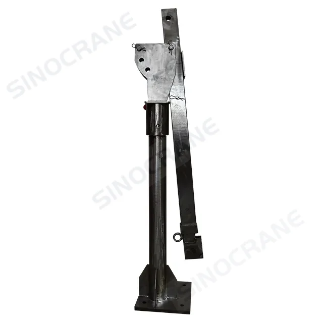 Aluminum  360 Degree Lower Price Lift Portable Davit Crane 1ton Winch Lifting Manual Control