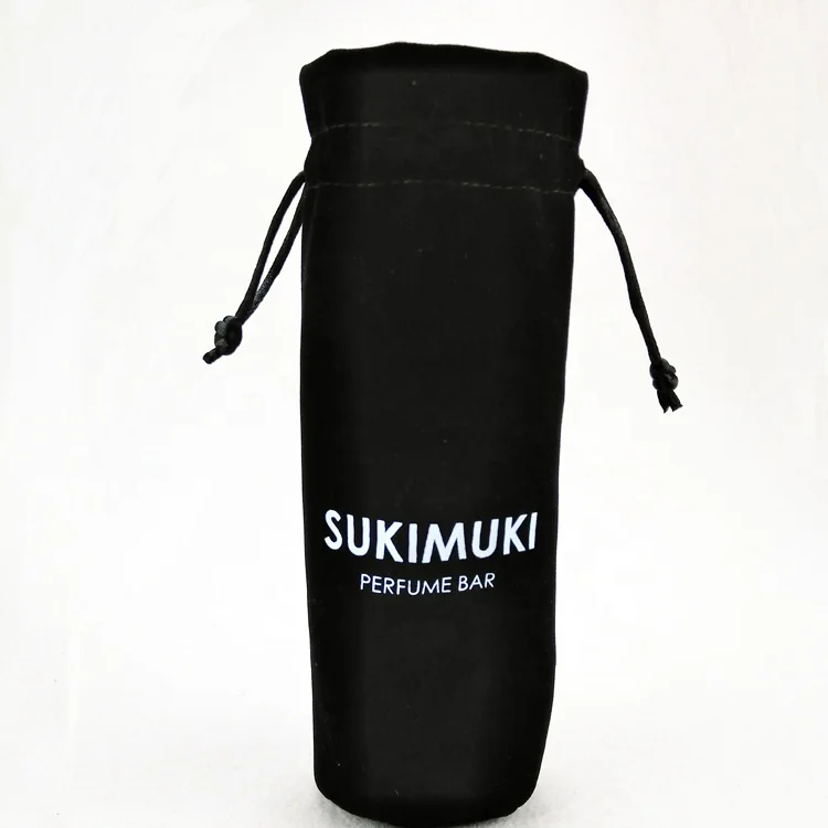 Черные бархатные упаковочные мешки, оптовая продажа, с круглым дном, сумки для духов на шнурке