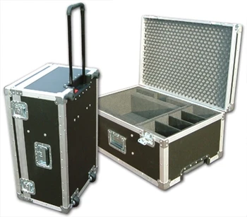 Aluminum Alloy Protective Waterproof flight case with Foam/hard China flight case with trolley