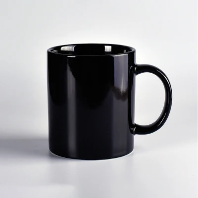 350/450/500ml Custom Logo high quality Plain black matt glossy porcelain mug blank ceramic coffee cup