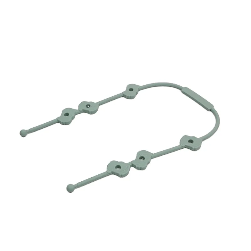 Reusable Baby Pacifier Clip Silicone High-quality Silicone Soother Chain Creative Anti-lost Silicone Chain