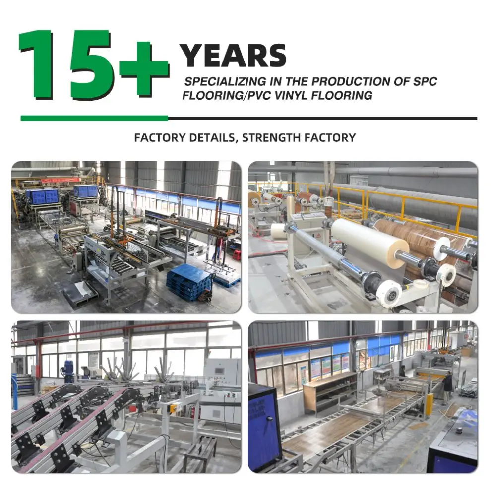 Eco-friendly Material fireproof wooden tiles floor click pvc vinyl floor spc flooring for Indoor