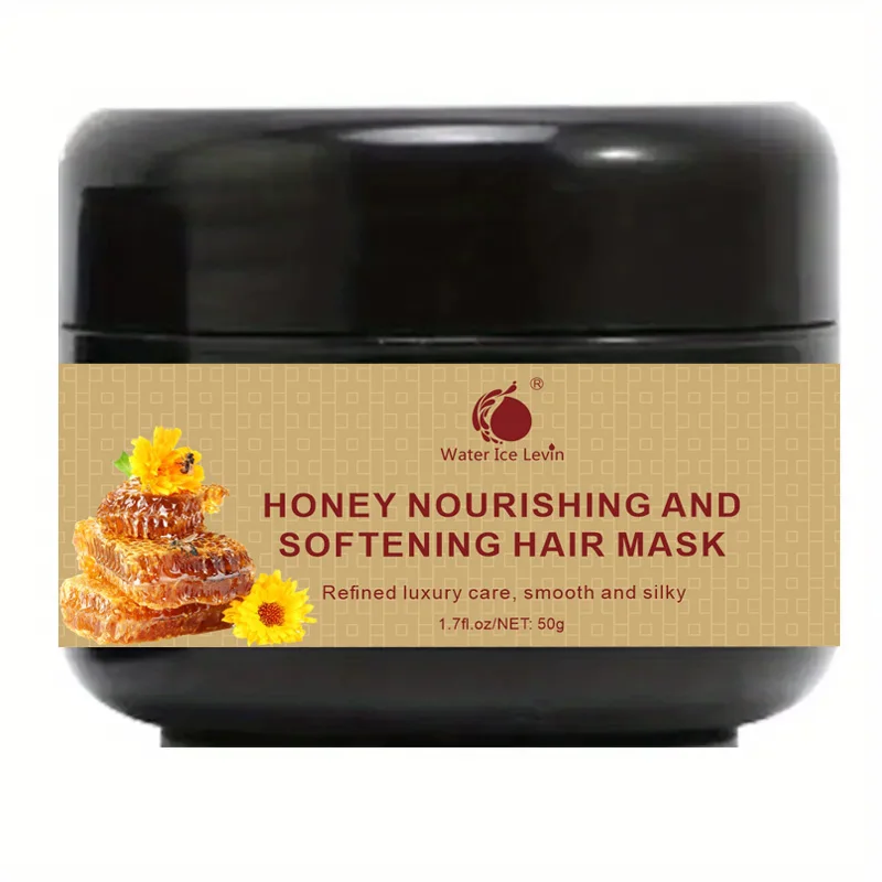 Honey Nourishing Hair Mask Softening and Moisturizing Cream for Daily Home Care 50ml Hyaluronic Acid Smooth Hair Membrane