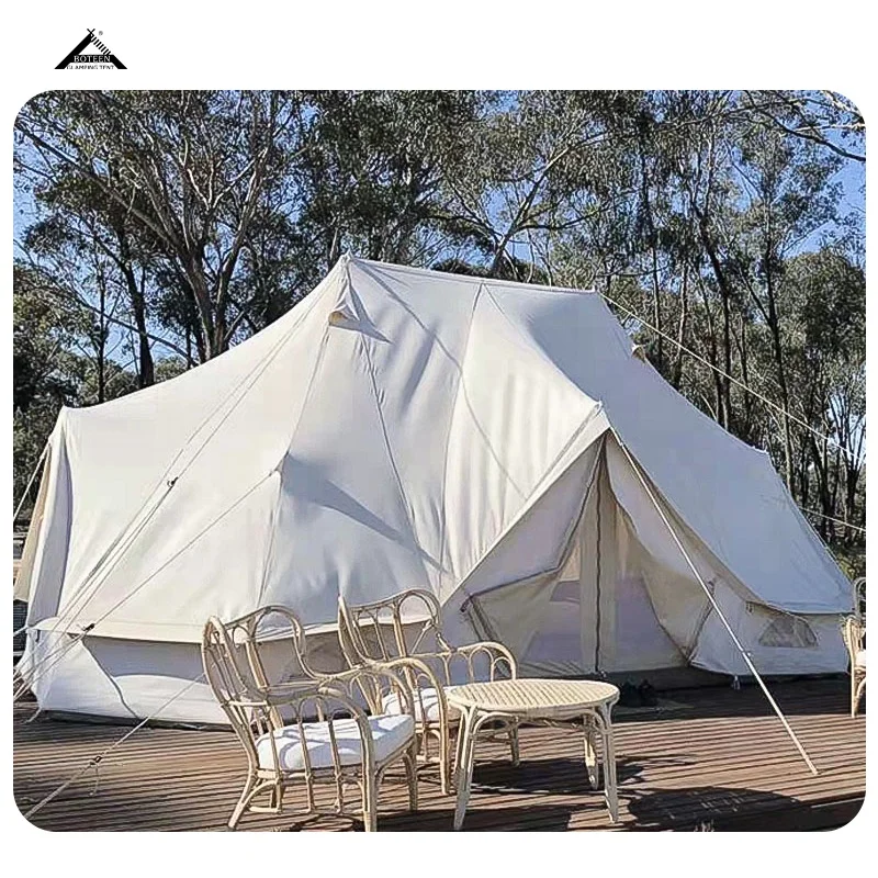BOTEEN Family Camping Safari Yurt Tent Waterproof 10 Persons Safari Tents All Season With Sanitairy