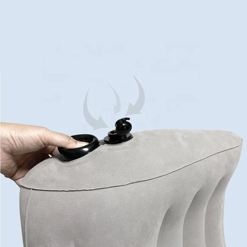 Comfortable air inflatable lumbar cushion blow up pillows triangle bed wedge pillow