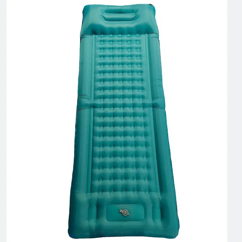 2024 Outdoor inflatable foot pads for lightweight carrying outdoor camping self inflatable air bed mattresses