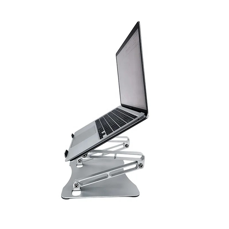 Wholesale 3 Layer Laptop Holder Stand Portable Gaming Perfect Ergonomic Pure Aluminum Alloy Notebook Riser