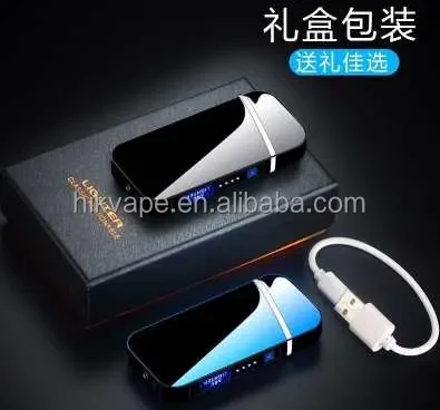 2023 Double Arc Usb Charging Lighter Metal Portable Keychain Cigarette Lighter