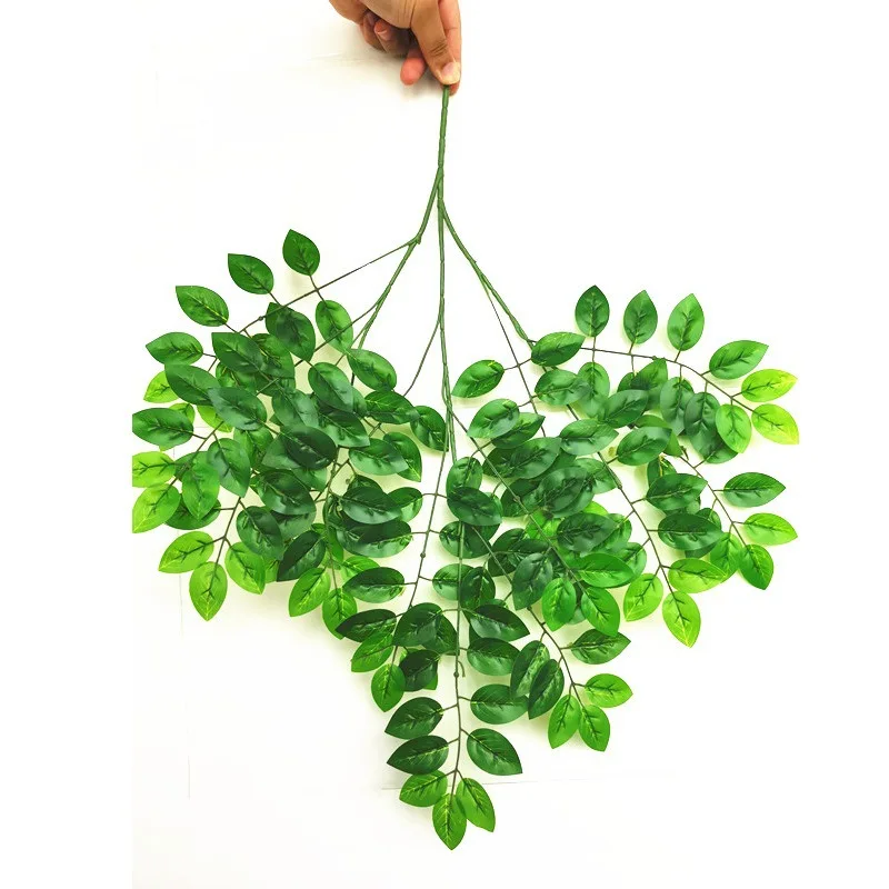 Wholesale high quality leaves artificial High quality real touch artificial leaves greenery plants laurel leaves