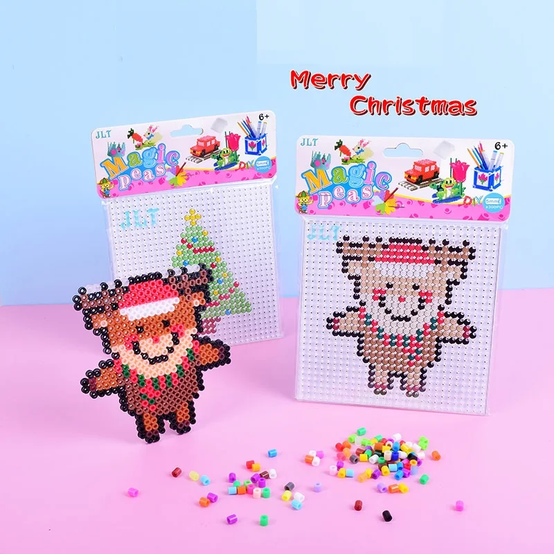 High Quality 5mm Kids Educational Toys Beads Plastic Perler Rabbit Diy Toys Set Hama Ironing Beads