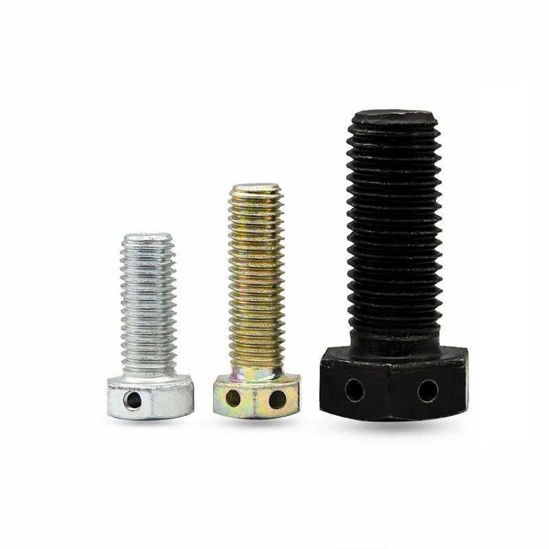 304 Stainless Steel Hexagon Bolts With Wire Holes on Head M6 M8 M10 M12 M16