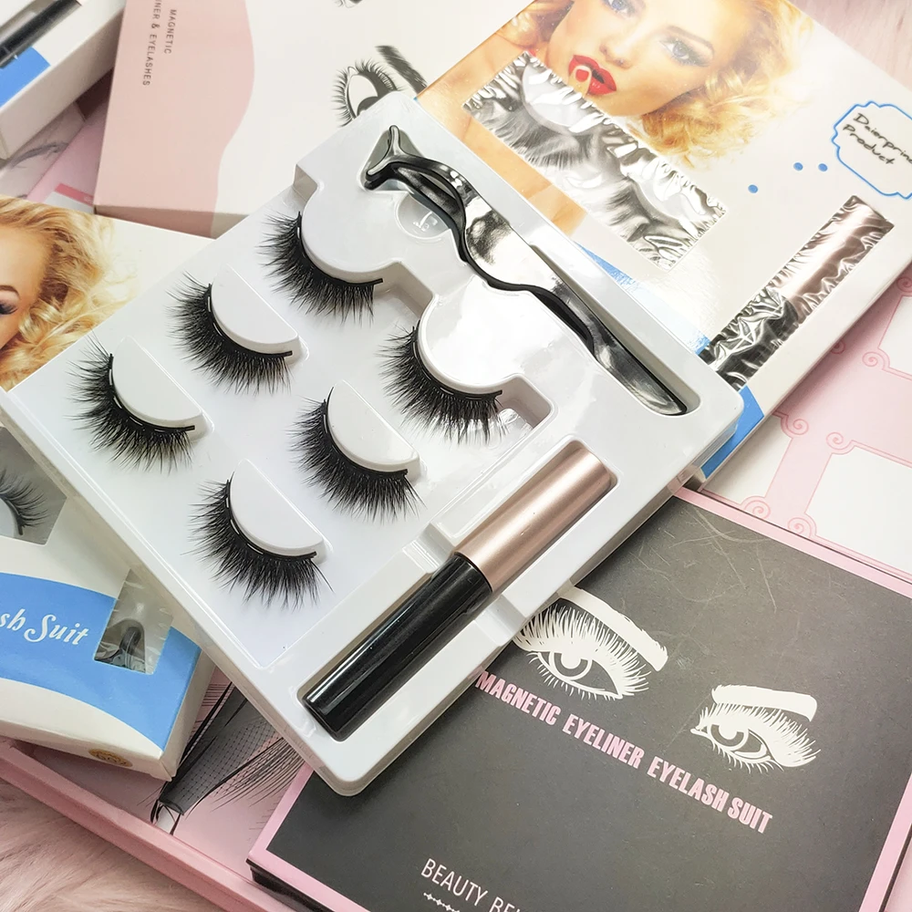 
 Индивидуальная оптовая продажа, частная торговая марка, настоящие норковые искусственные магнитные ресницы, 3D фирменные ресницы, магнитные Пользовательские Магнитные ресницы  